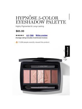 Lancôme Hypnôse 5-Color Eyeshadow Palette Nude Sculptural